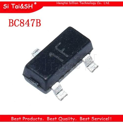 100PCS BC847B SOT23 BC847 SOT SMD 847B SOT-23 1F new transistor