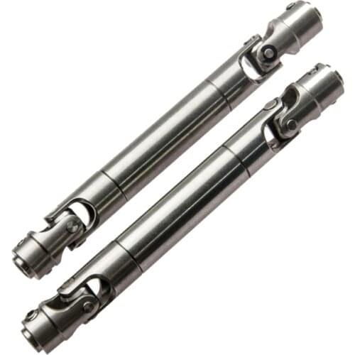 2Pcs 90-115mm 110-150mm Metal Universal Drive CVD Shaft for 1/10 RC Rock Crawler Car SCX10 D90 S272