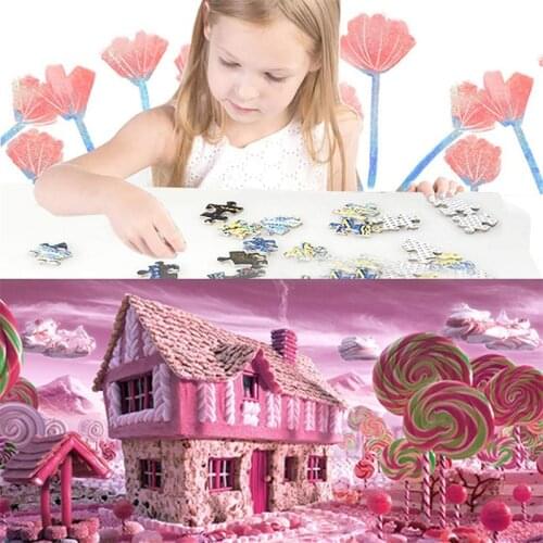 50x75cm Adult Puzzles Ordinary Landscape Candy House Lollipop Puzzle Plane Puzzle 100078