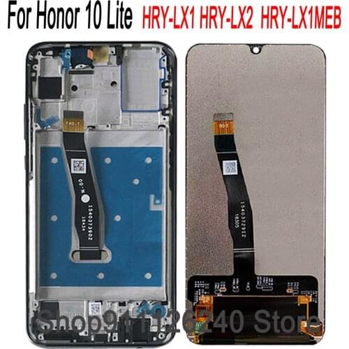 AAA 6.21 " Display For Huawei Honor 10 Lite LCD Display Touch Screen Digitize HRY-LX1 LX2 LX1MEB For Honor10 Youth Screen Frame