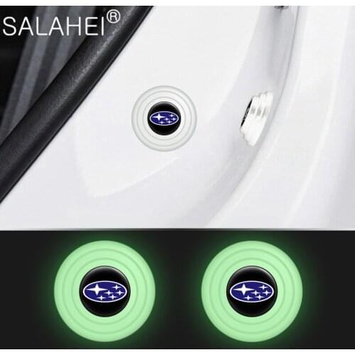 Car Luminous Shock Absorber Soundproof Buffer Gasket For Subaru BR Legacy Forester Outback Impreza STI Emblem BRZ XV Rally WRX