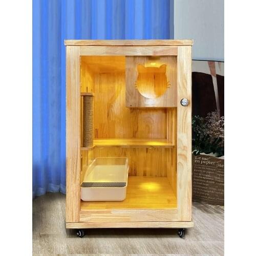 Cat Cage Household Cat Villa Cat House Cat Cabinet Cat House Cat House Household Indoor Two-story Pet Kitty Supplies