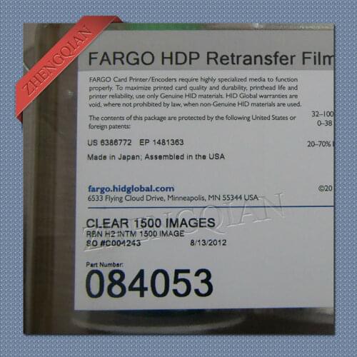 Fargo84053 retransfer film ribbon for HDP5000 id card printer