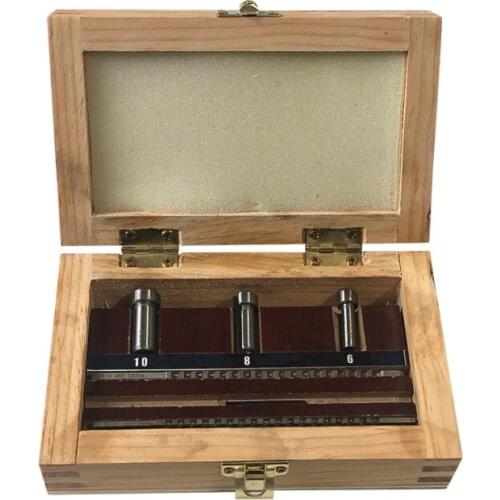 HSS Keyway Broach Set Metric Sized 6pcs 2mm 3mm Broaches 6/8/10 Collared Bushings with Shims CNC Cutting Tools knife ne