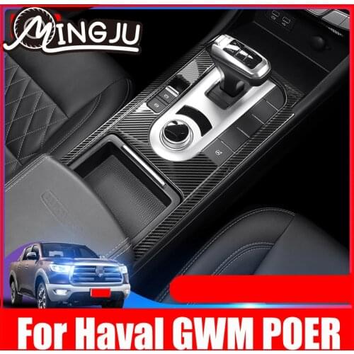 Car Interior Door Window Lift Switch Panel Cover Trim Sequins Stickers Accessories For Great Wall Connon GWM Poer Ute 2021 2022