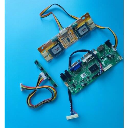 Kit for LM215WF1-TLB1 DVI VGA Monitor Screen Controller board 1920X1080 LVDS 4 lamps 21.5" Driver HDMI 30pin DIY M.NT68676