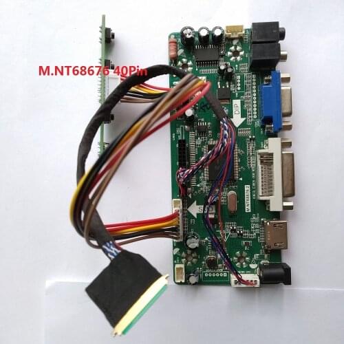Kit for HSD100IFW4-A00 10.1" LED DIY 1024*600 Monitor M.N68676 Panel Screen LVDS 40pin VGA DVI HDMI LCD Controller board