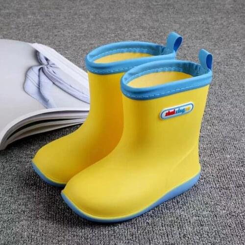2020 New Childrens Rubber Boots Boys Girls Pvc Rain Boots Waterproof Non-slip Shoes Cartoon Childrens Water Shoes Girls' Boots