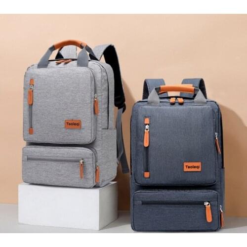 Casual Business Men Computer Backpack Light 15.6-inch Travel Bagpack 2020 New Lady Anti-theft Laptop Backpack Gray Blue Mochila