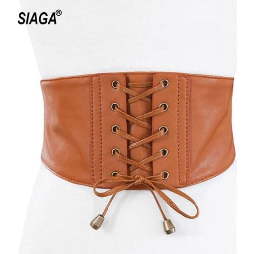 2021 New Designer Womens Personalized Elastic Waistband Leather Cummerbunds Ladies Fashion Slim Design Overcoat Belt FCO254