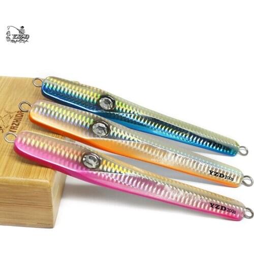 Lead Vertical Jig Saltwater Jigging Lures 7-1/16oz Deep sea Jigs Fishing Lure Knife Artificial Metal jig Hard Bait Boat Fishing