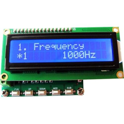 Adjustable 2-channel 1Hz-100KHz Frequency Pulse Signal Generator Phase Adjustable Servo Duty Cycle Output Frequency Meter Module