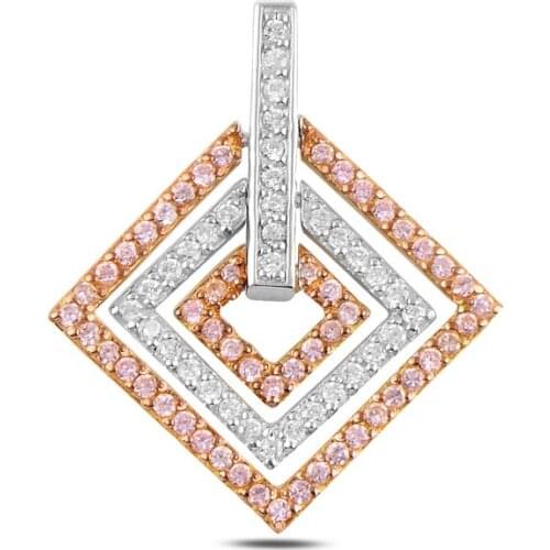 Silver 925 Sterling Zircon Cubic Zirconia Pendant