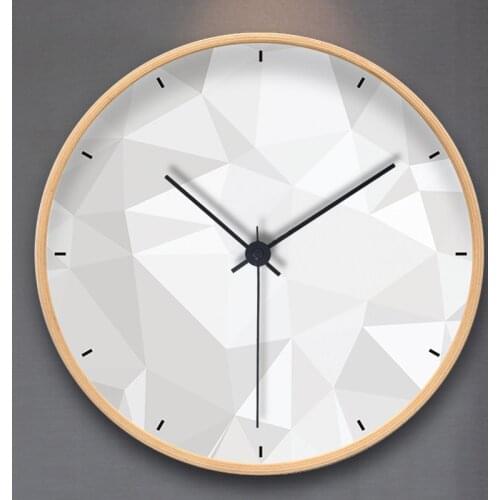 Nordic clock wall clock living room home modern minimalist creative round mute bedroom quartz clock