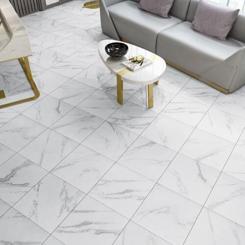 Modern Thick Self Adhesive Tiles Floor Stickers Marble Bathroom Ground Wallpapers PVC Bedroom Furniture Wall Sticker Room Decor