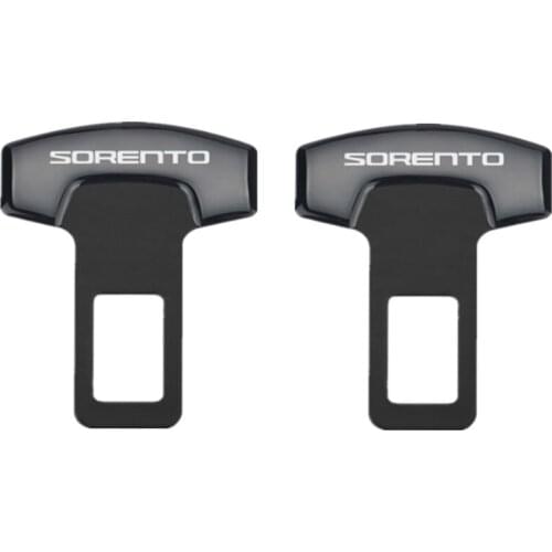 Car Styling for KIA SORENTO 2016 2017 2018 Accessories Safety Belt Buckles Car Safty Belt Alarm Canceler Stopper 2PCS