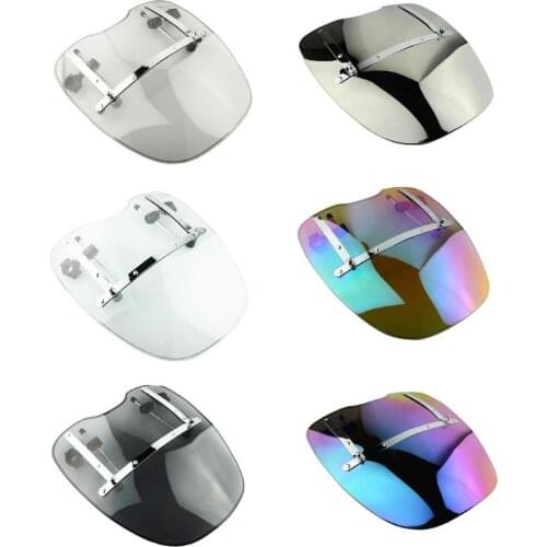 17"x16" For Yamaha V Star 650 950 Virago 1000 1100 V-max Vmax 1700 Motorcycle Windshield Windscreen With 7/8" And 1" Handlebars