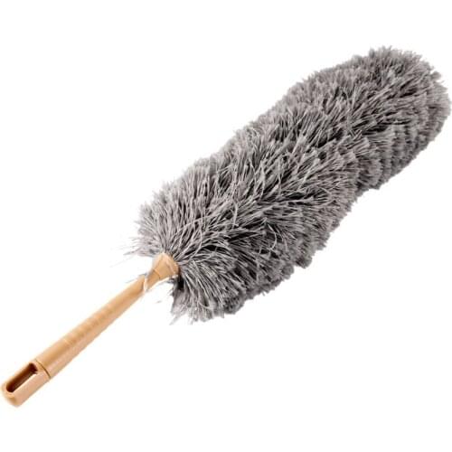 Extendable Microfiber Telescopic Handle Duster Dust Cleaner Flexible Home Cleaning Brush JW