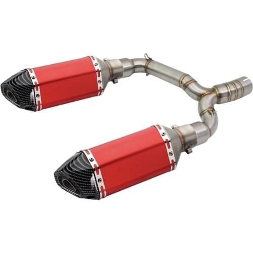 Motorcycle Slip On For Suzuki BK400 BK600 GSR400 GSR600 Exhaust System Motorbike Muffler Pipe With Link Pipe 400CC 600CC