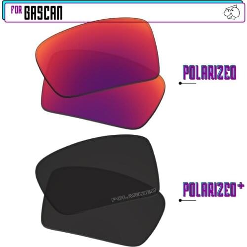 EZReplace Polarized Replacement Lenses for - Oakley Gascan Sunglasses - BlackPPlus-MidnightP