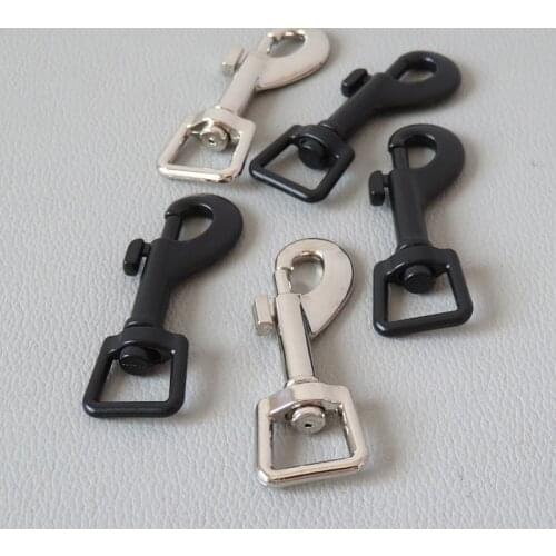 1Pcs 12mm Metal Carabiners Swivel Lobster Clasp Trigger Clip Loop Snap Hook For Dog Pet Leads Leash Hardware Sewing Accessory
