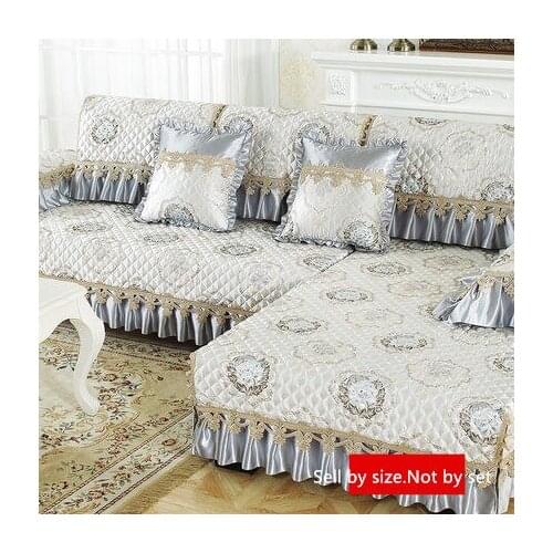 1 Piece Sofa Covers for Living Room Cloth Soft Sofa Cushion Couch Cover Modern European Flower Corner Sofa Towels Cushion Mats