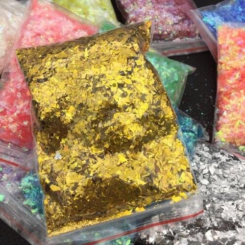 3D Hexagon Glitter Flakes Sparkly Holographic UV Epoxy resin filling material Varnish Nail Tips Glitter Powder DIY Nail Art Dec