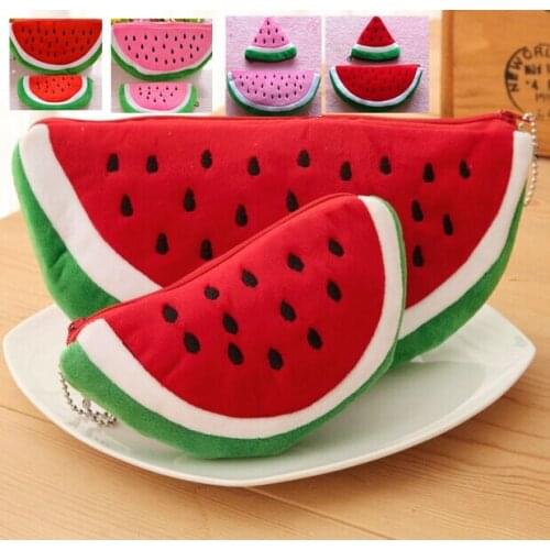 4Sets - 10-22CM Watermelon Plush Toy Key chain pendant pencil toys Doll