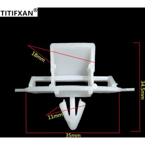 5PCS Car side skirts surround the big bottom underside beam guard plastic fastener clip for Sagitar Magotan B7L