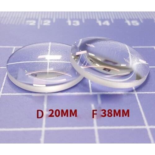 D20 F38 Large Size Molded Glass Aspheric Optical Collimating Lens Laser Modules Focusing Lens