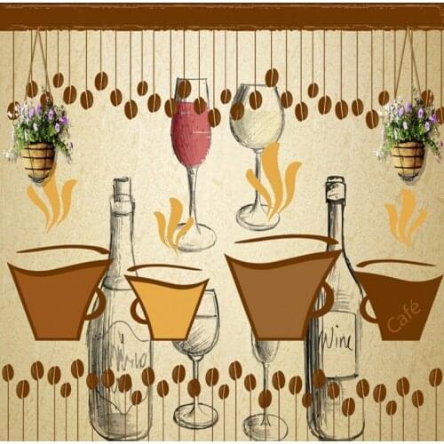 Dropship Colomac Custom Mural Wallpaper Restaurant Cafe Theme Room Wall Painting Modern Wallpaper Paper Wall Decoracao Casa