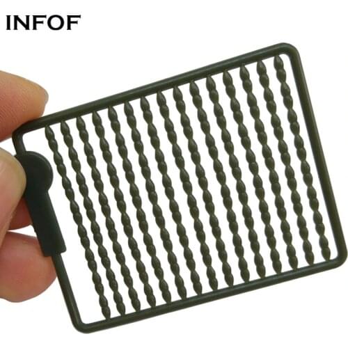 INFOF 20pcs/pack Hair Rig Boilie Bait Stops Carp Fishing Accessories Hair Extender Accessory Boilie Hair Stops Stoppers