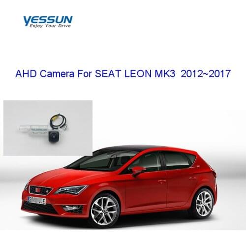 Yessun Fisheye Rear view camera For SEAT LEON MK3 hatchback coupe 2012~2017 AHD 720P backup camera/ 720P license plate camera