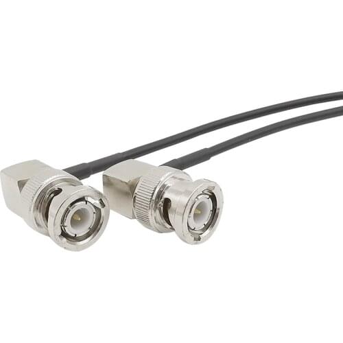 BNC Type Plug RF Coaxial Cable RG174 BNC Male Right Angle to BNC Plug Elbow SDI Pigtail Ultra-soft Camera Monitor Wire Cable