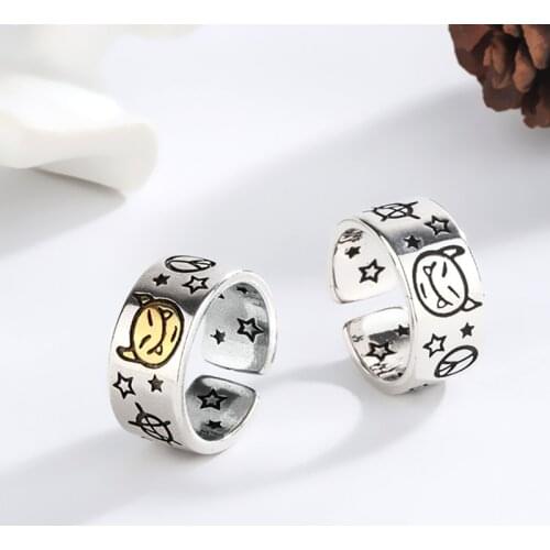 Hot Sale Punk Vintage Star Demon Rings For Women Boho Female Charms Jewelry Men Antique Knuckle Ring Fashion Party Gift 2021 New
