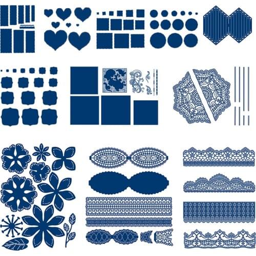 Flowers Ribbon bow-knot Gift Box Shapes Metal Cutting Dies Stamps Scrapbook Diary Secoration Embossing Template DIY Card 2021New