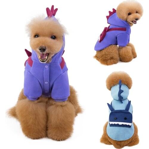 Cute Pet Clothing Cat Costume Protection Robot Outfits Print Halloween Clothes Dog Coat T-Shirt Winter Household Products