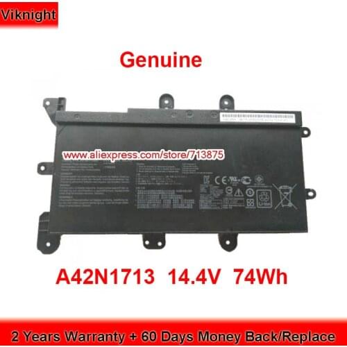 Genuine A42N1713 Battery A42L85H for Asus G703GI-73500T G703GI-WS91K G703VI-E5158T 14.4V 5000mAh 74Wh