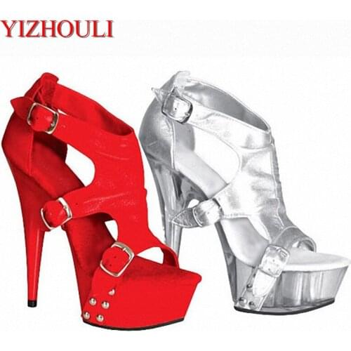 New Hot Pole Dancing 15cm High Heel Sandals/Sexy Party High Heels/Summer Ladies Dance Shoes