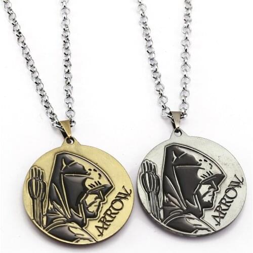 2017 2 Style ARROW Necklace Oliver Queen Cool Pendant Fashion link chain Necklaces Friendship Gift Jewelry