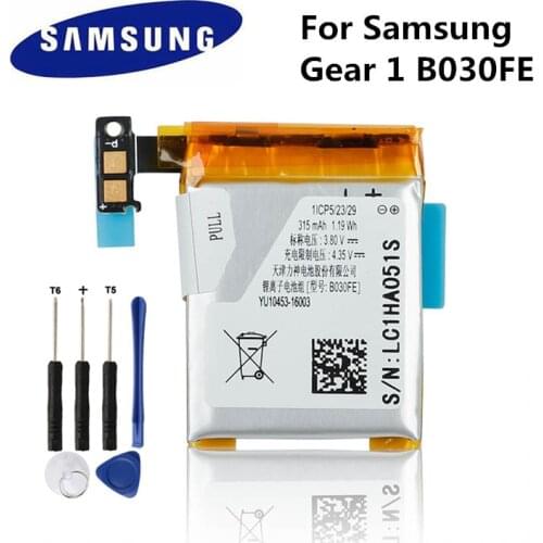 Riginal Samsung Battery Gear 1 SM-V700 For Samsung Galaxy Gear1 V700 SMV700 Authentic Replacement Battery B030FE b030fe 315mAh