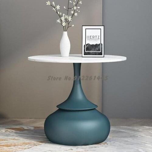 Light Luxury Tea Table Creative Marble Edge Table Simple Modern Bedside Table Small Table Nordic Living Room Sofa Small Corner T