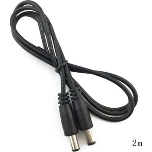 DC Power Plug 5.5 x 2.1mm Male To 5.5 x 2.1mm Male CCTV Adapter Connector Cable