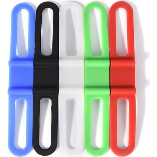 Silicone Strap Mountain Road Bike Torch Phone Flashlight Bands Elastic Bandage Bicycle Light Mount Holder Bike Accessory Marbit