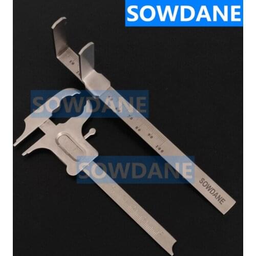 Dental Orthodontic Rulers Dental Vertical Distance Caliper Measuring Ruler Caliper Measuring ruler Teeth Gauge Stainless Steel