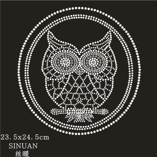 SINUAN Rhinestone Patches Hot-Fix Rhinestones Garment Rhinestone Decorations 10Pieces Clothing Patches Garment Accessories
