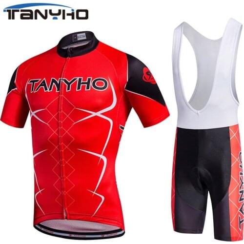 Tanyho Sport Cycling Jersey Spain Sets Bisiklet Cycle MTB Bike Bicycle Breathable Clothing Ropa Ciclismo Bicicleta Maillot Suit