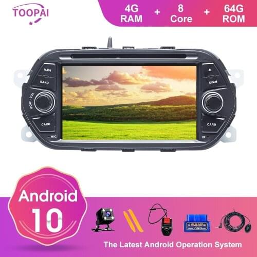 TOOPAI Android 10 For FIAT EGEA TIPO 2005 GPS Navigation Multimedia Player Auto Radio Unit DVD CD Player 3G 4G Wifi Bluetooth