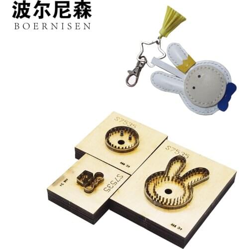 SMVAUON Japanese steel knife rabbit pendant DIY leather die-cut embossing cutting mold laser machine cutting can be customized