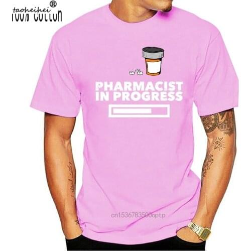 Funny Casual Breathable Pharmacist In Progress T Shirt Men Women Outfit Summer Tee Shirt Awesome Tee Tops